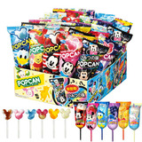 糖果日本进口固力果棒棒糖格力高米奇头迪斯尼儿童棒棒糖整盒30支