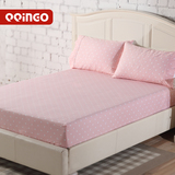 全棉床笠单件棉布波点粉红蓝色1米2 1.5 1.8米儿童床罩床垫保护套