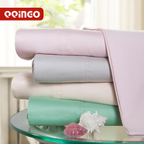 床单单件全棉斜纹布单双人2.4 2.6米被单简约纯色粉红灰绿女品牌