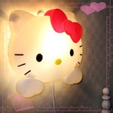 包邮创意凯蒂猫kt猫Hello Kitty梦幻壁灯可爱小夜灯 卧室卡通台灯
