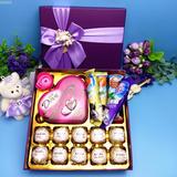 爱丽莎 德芙心形巧克力糖果创意礼盒装生日情人圣诞节礼物送女友