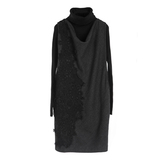 圣迪奥专柜正品2013新款女装秋冬装两件套钩花连衣裙2381252
