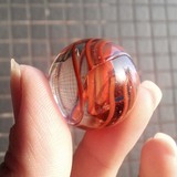特价水簇彩色球玻璃珠玻璃球弹珠纯手工25mm精彩球溜溜球一粒价格
