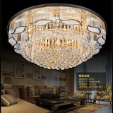 LED欧式S金色大气客厅长方形水晶灯吸顶灯主卧室别墅奢华餐厅灯具