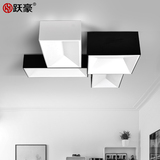 LED北欧现代简约客厅卧室吸顶灯正方形几何创意个性极简艺术灯具