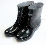 回力冬季时尚女雨鞋 中筒韩国雨靴加绒保暖水鞋 防滑水靴胶鞋包邮