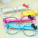 韩国创意文具批发 儿童礼物学习用品可爱眼镜圆珠笔 小学生奖品