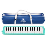 正品铃木37键儿童初学入门演奏教学专用蓝色中音口风琴 配手提包