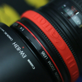 Canon红圈镜头L头单反配件胶圈佳能相机对焦环类比手机壳保护性能