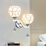 led现代简约卧室床头壁灯时尚温馨走廊楼梯灯具创意铁艺镜前灯