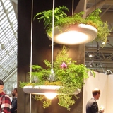 巴比伦设计铝材艺术灯花盆空中花园盆栽植物北欧宜家餐厅创意吊灯