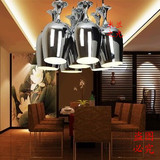 现代简约电镀7头酒杯造型吊灯具餐厅客厅书房卧室酒吧吧台灯饰