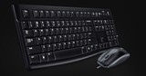 罗技MK120 黑色  双USB接口 有线 键盘鼠标 套装 游戏笔记本电脑