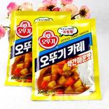 韩国进口 韩式料理调料奥土基/不倒翁咖喱粉（微辣）100g