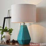 smartart现代简约宜家创意客厅灯具 北欧客厅卧室布艺调光台灯