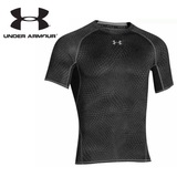 UA安德玛 新款鱼鳞上衣 运动健身跑步必备紧身塑型紧身短袖上衣