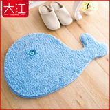 可爱卡通细纤维创意地毯浴室防滑垫脚垫 防滑吸水地垫进门垫