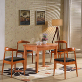 实木餐桌椅组合伸缩可折叠小户型饭桌长方形方桌6人中式现代家具