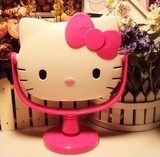 kt猫Hello Kitty 可爱卡通梳妆 镜子 台式 台镜 桌镜 旋转化妆镜