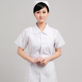 短袖白色护士服 夏季护士服薄款白大褂 护士裤 护士帽 套装包邮
