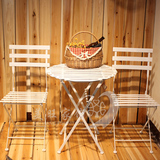 特价室外休闲桌椅组合套装 欧式铁艺桌椅三件套 阳台咖啡桌椅白色
