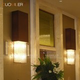 现代简约客厅壁灯 北欧卧室床头楼梯过道水晶灯 中式酒店工程壁灯