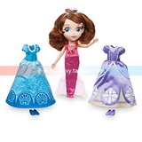 美国正版小公主苏菲亚娃娃换装礼服衣服美人鱼套装礼盒礼物玩具