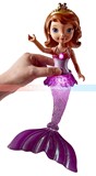 美国正版小公主苏菲亚sofia美人鱼儿童礼物玩具会发光亮灯娃娃