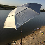 包邮金威1.4米双层钓鱼伞 沙滩伞 户外垂钓伞双弯防紫外线