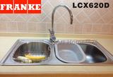 正品瑞士FRANKE弗兰卡不锈钢水槽龙头套餐LCX/GEX620D拉丝面水盆