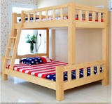 包邮实木儿童高架床成人双人床双层床高低床子母床上下铺可拆分