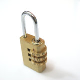 MANYANG 铜密码挂锁箱包数字锁防盗工具盲人密码锁  小号3位数