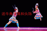 第八届小荷风采牛角尖尖舞蹈演出服少儿童表演服苗族彝族舞台服装