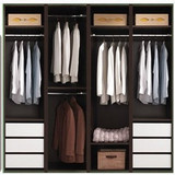 新款特价韩式带柜门衣柜自由组合大衣柜 卧室家具简易衣柜