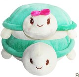 毛绒玩具可爱乌龟靠垫抱枕坐垫趴趴龟公仔生日礼物大号圣诞节礼物