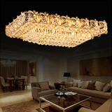 灯具客厅水晶灯长方形吸顶灯美欧式现代奢华大气卧室灯饰新款热卖
