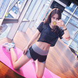瑜伽服套装夏季韩国健身服女三件套显瘦专业短袖运动套装女夏跑步