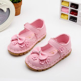 春秋季款软底婴儿鞋子韩版女宝宝学步单鞋0-1-2-3岁女童公主皮鞋
