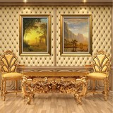 风景油画 高档画框 古典风景 有框画 欧式风景油画 客厅油画