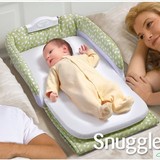 美国代购SNUGGLE NEST 便携式可折叠婴儿床带音乐多功能小型 布艺