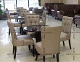 售楼处家具定制 欧式洽谈桌椅组合 会所美容院咖啡厅谈判接待桌椅