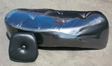 大龟王电摩坐垫摩托车超软PVC大龟王改装双人沙发坐垫靠背一套
