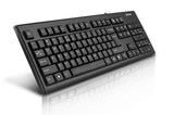 双飞燕键盘 有线圆角防水键盘  舒适超薄低键位 网吧键盘 正品