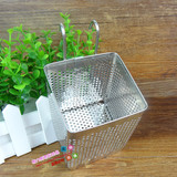 304不锈钢筷子筒沥水笼迷你厨房壁挂式置物架 餐具收纳盒沥水筷笼