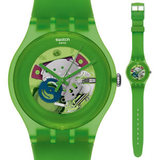 Swatch 手表 专柜联保正品 2013 透视机芯 透视绿 SUOG103