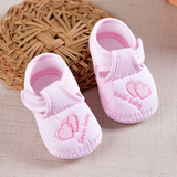 沁心贝贝防掉春夏款宝宝婴儿鞋0-1岁软底学步单凉鞋子新生男女儿