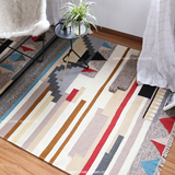 印度进口 手工羊毛地毯立体几何客厅卧室沙发茶几垫北欧宜家地毯