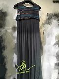 2016夏装新款新尚 圣迪奥专柜正品女装无袖连衣裙长裙S16281220