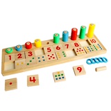 包邮儿童教育蒙特蒙台梭利教学对数板玩具学数学早教教具AF00285