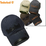 户外运动品牌Timberland 帽檐镶皮刺绣皮字运动帽M077